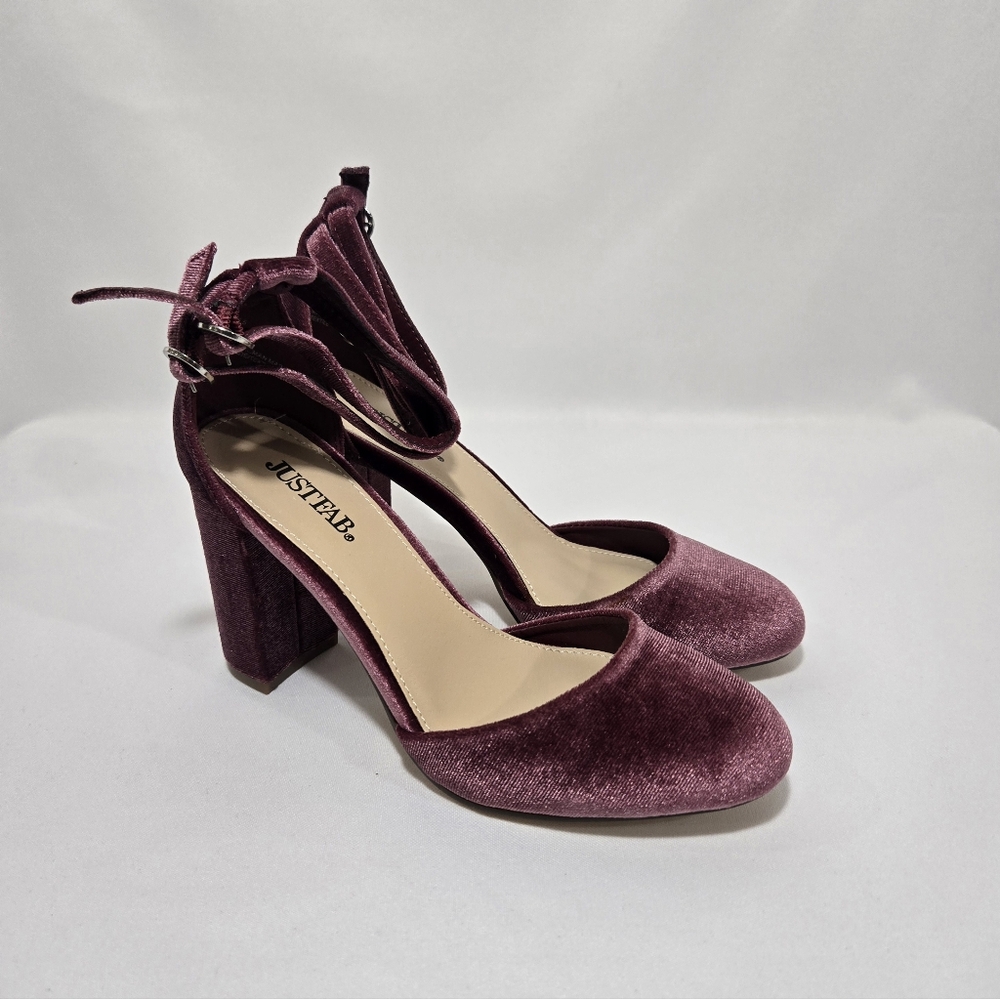 JustFab Pumps/Clarysa/Mauve Velvet Heels